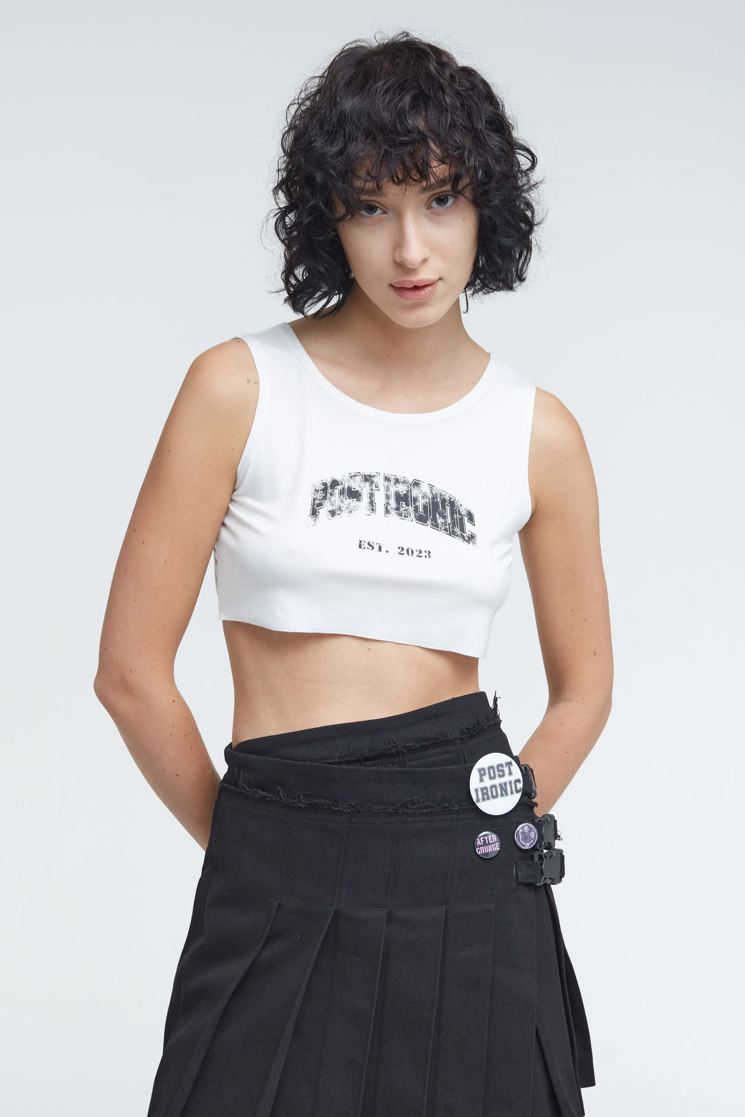 Кроп-топ Post Ironic est.2023 