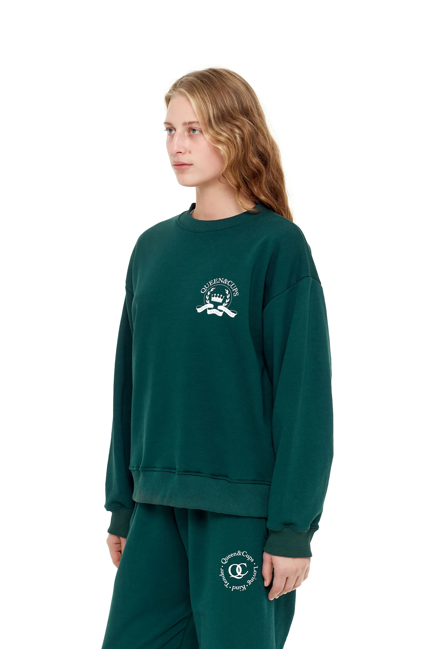 Свитшот University QC small logo 